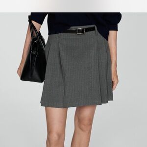 Mango Charcoal Mini Skirt
